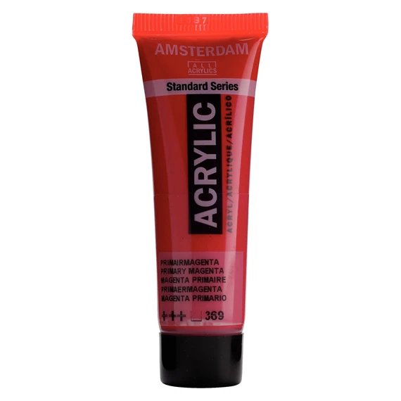 Standard Series acrylic tube 20 ml Primary Magenta 369 - PackshotFront