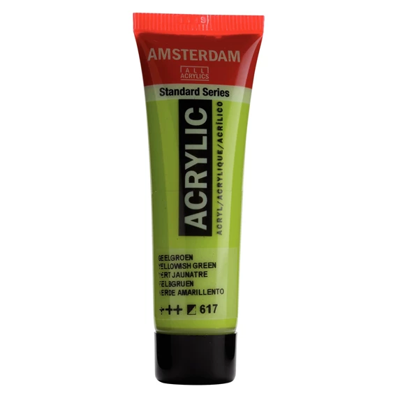 Standard Series Acrylfarbe Tube 20 ml Gelbgrün 617 - PackshotFront