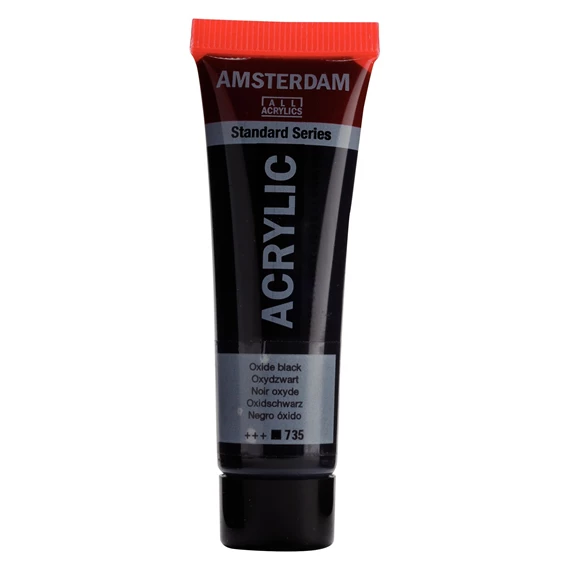 Standard Series Acrylique Tube 20 ml Noir Oxyde 735 - PackshotFront