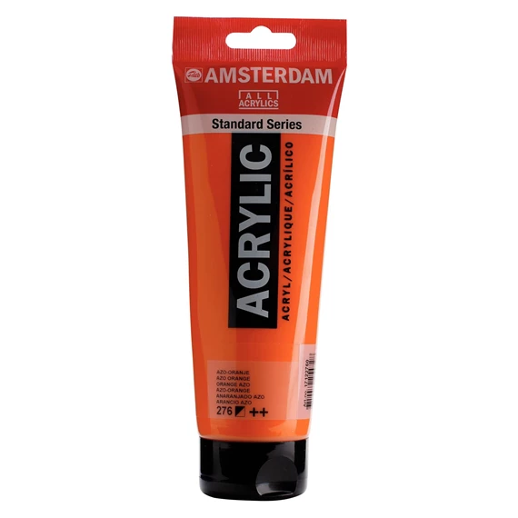 Standard Series Colores Acrílicos Tubo 250 ml Anaranjado Azo 276 - PackshotFront
