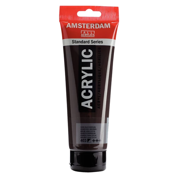 Standard Series acrylverf tube 250 ml Van Dijckbruin 403 - PackshotFront