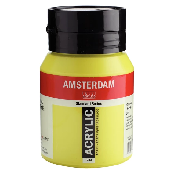Standard Series acrylverf pot 500 ml Groengeel 243 - PackshotFront