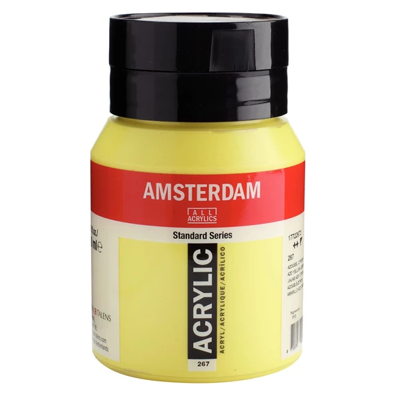 Standard Series Acrylfarbe Flasche 500 ml Azogelb Zitrone 267 - PackshotFront