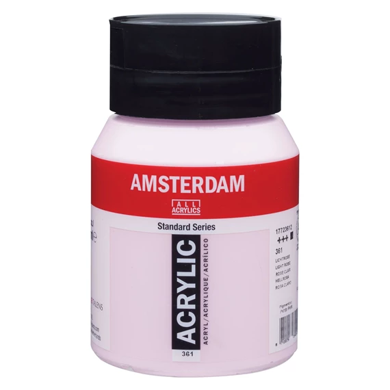 Standard Series acrylic jar 500 ml Light Rose 361 - PackshotFront