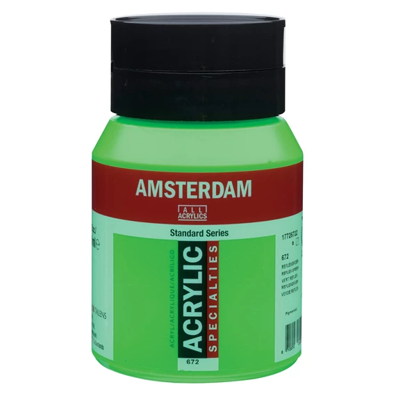 Standard Series Colores Acrílicos Bote 500 ml Verde Reflex 672 - PackshotFront