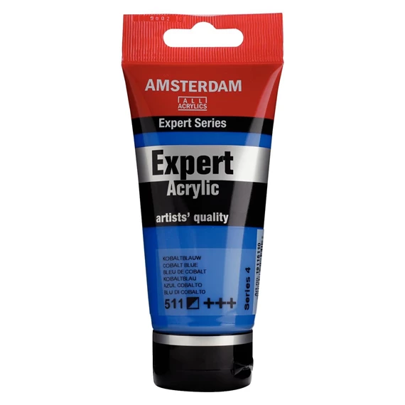 Expert Series Acrylique Tube 75 ml Bleu de Cobalt 511 - PackshotFront