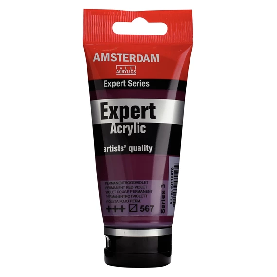 Expert Series Colores Acrílicos Tubo 75 ml Violeta Rojizo Permanente 567 - PackshotFront