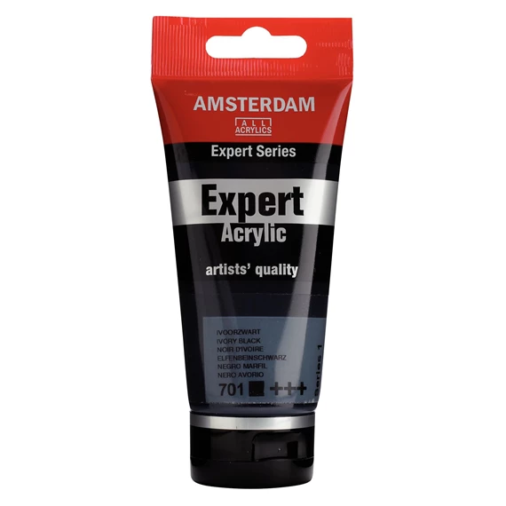 Expert Series Acrylfarbe Tube 75 ml Elfenbeinschwarz 701 - PackshotFront