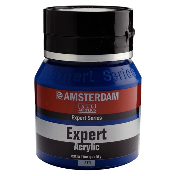 Expert Series acrylverf pot 400 ml Phtaloblauw 570 - PackshotFront