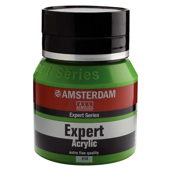 Expert Series acrylverf pot 400 ml Permanentgroen Licht 618 - PackshotFront